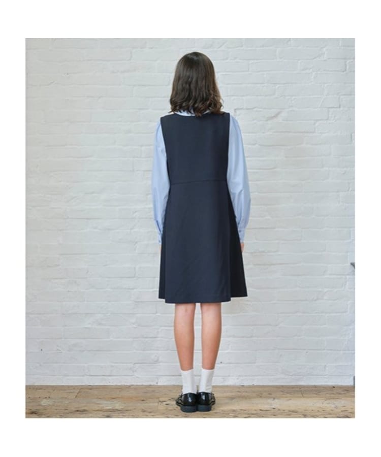 プリーツ切替ジャンパースカート（ジャンスカ・サス付スカート） | pom