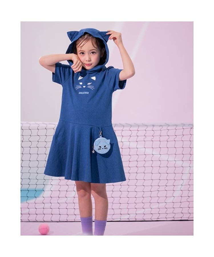 ポーチ付きネコカットワンピース（ミドルワンピース） | ANNA SUI mini