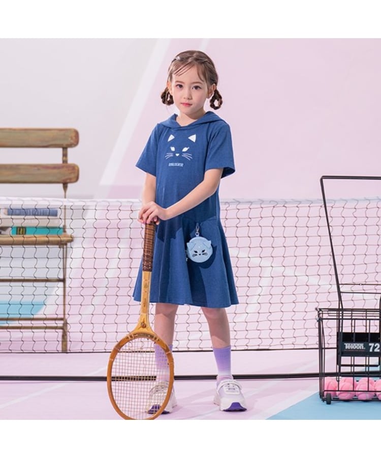 ポーチ付きネコカットワンピース（ミドルワンピース） | ANNA SUI mini