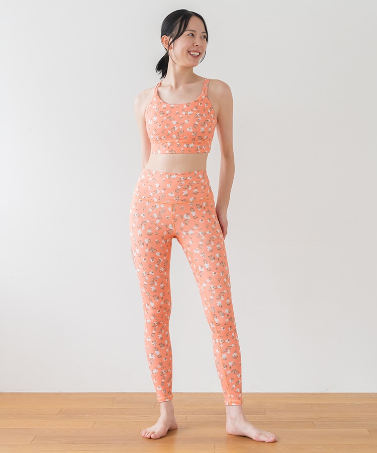 SUKALA】フラワープリントレギンス(XS・S・M・L・LLサイズ ダスティ