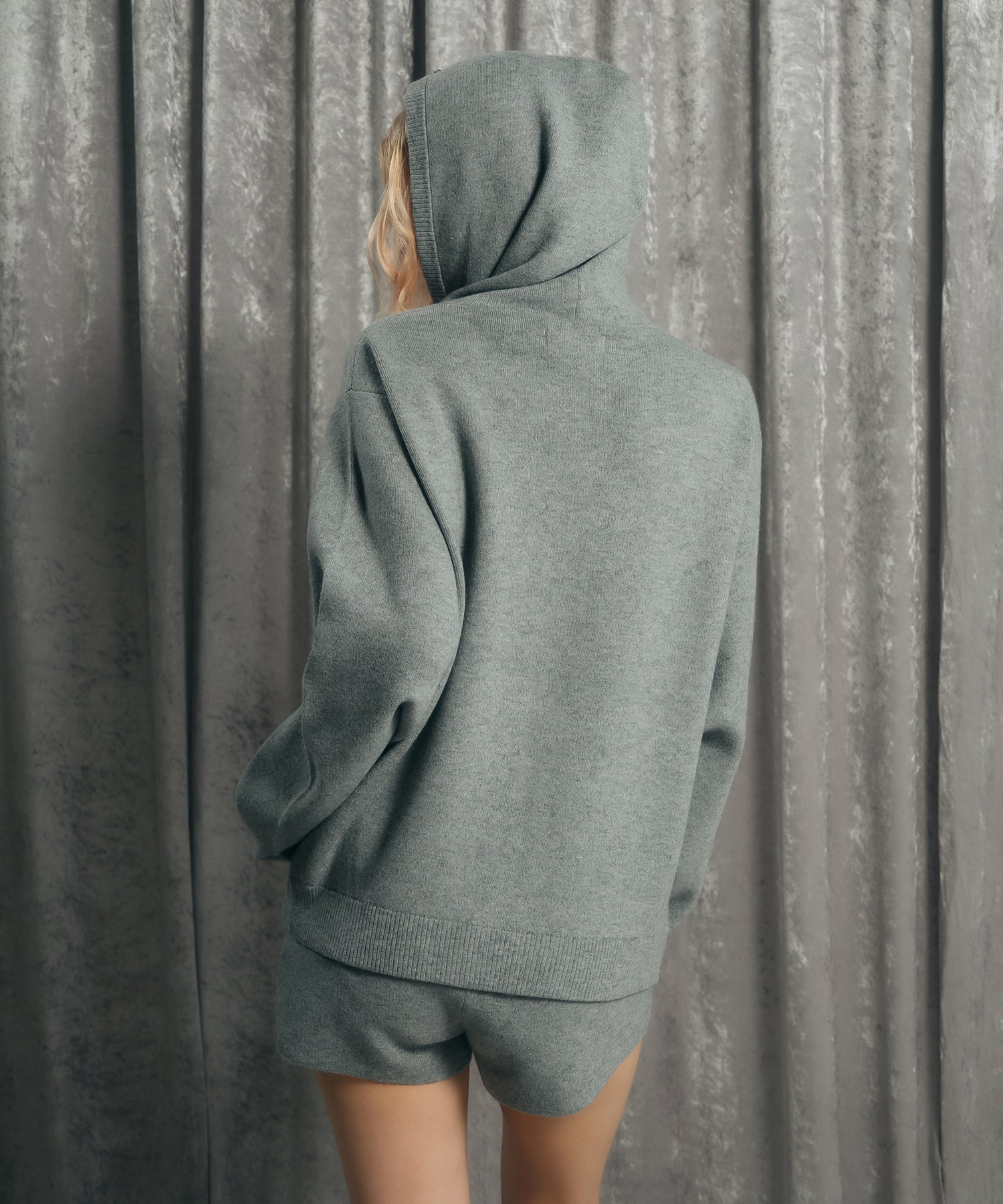 スウェットライクジップニットフーディー｜ACLENT（アクレント）