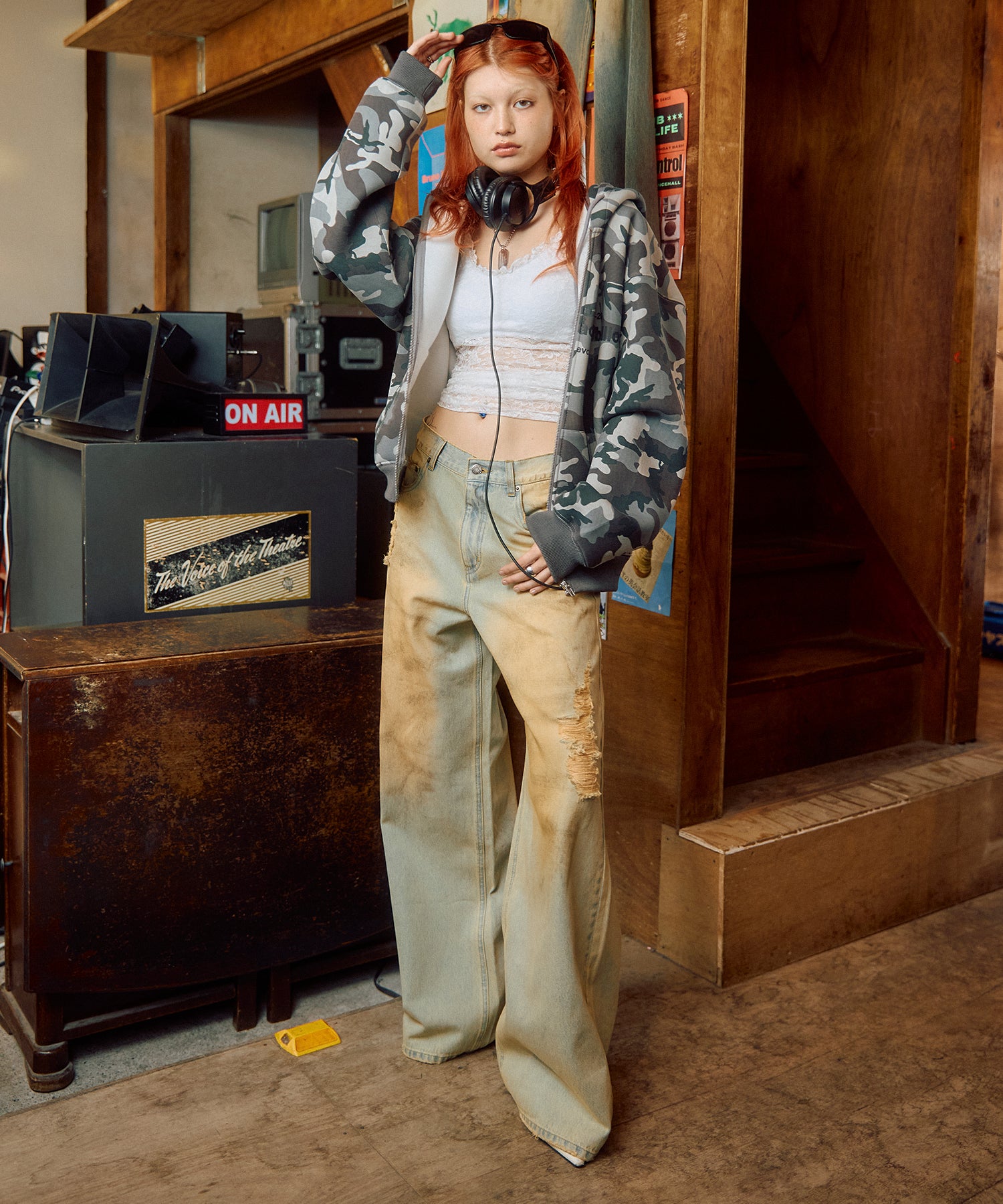 ダーティクラッシュJ/Wルーズデニムパンツ｜ACLENT（アクレント）