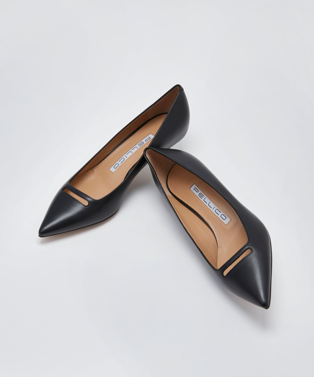 PELLICO | アネッリ スムース パンプス 3.5cm BLACK - アマン