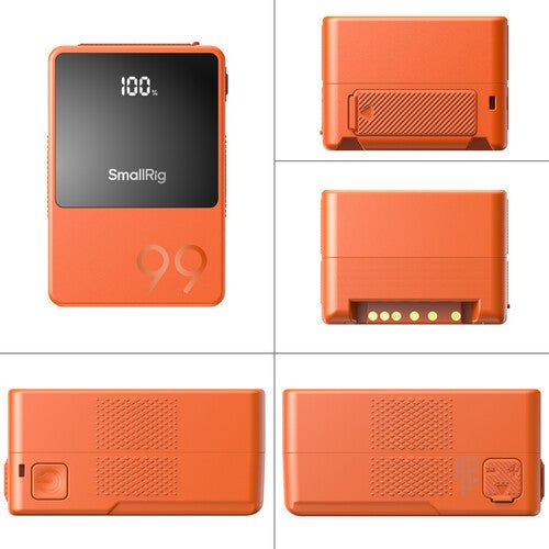 SmallRig VB99 Mini V-Mount Battery (99Wh, Orange) by SmallRig at