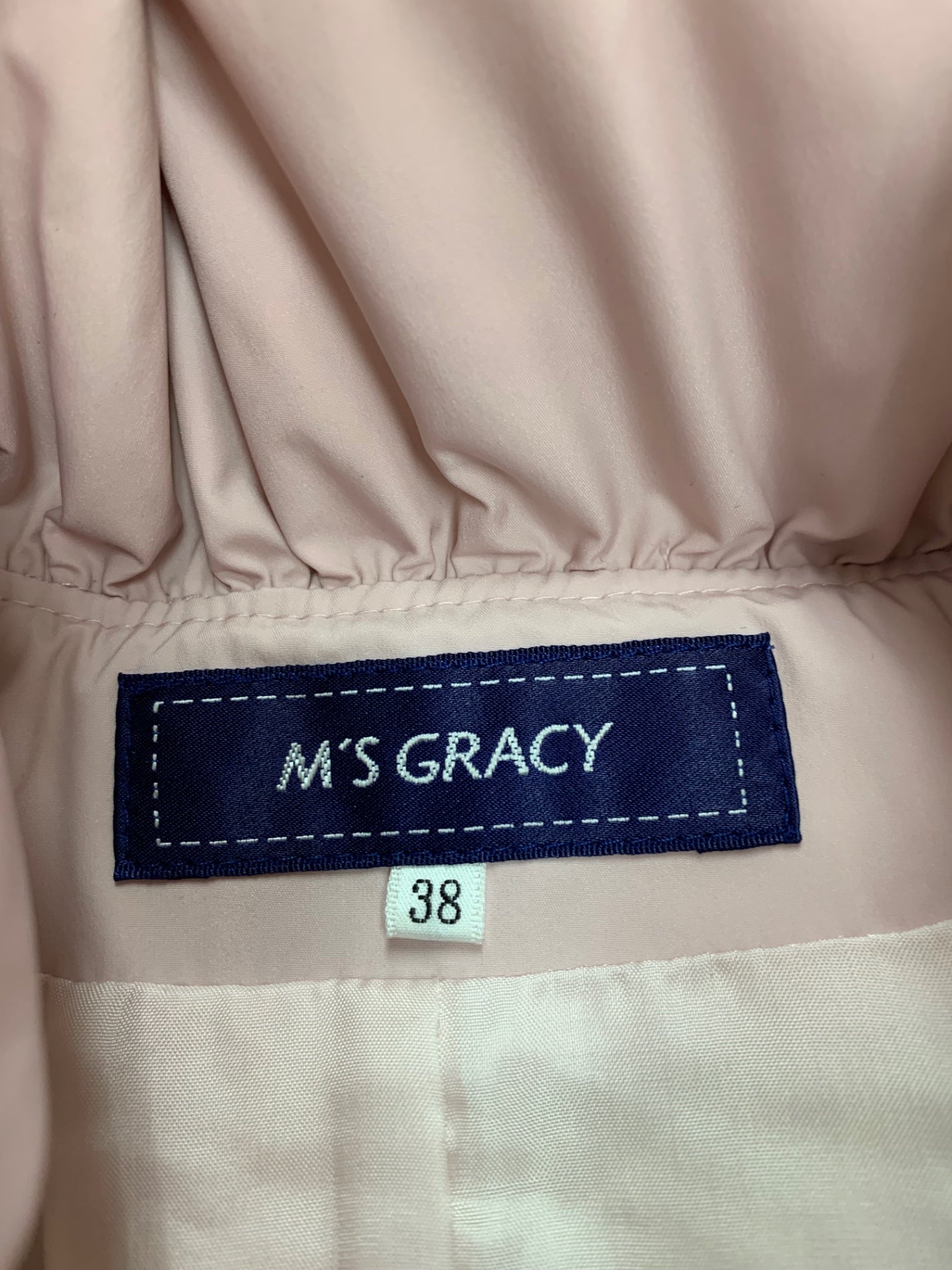 エムズグレイシー ダウンコート 819512 カメリア ダブルジップ リボン