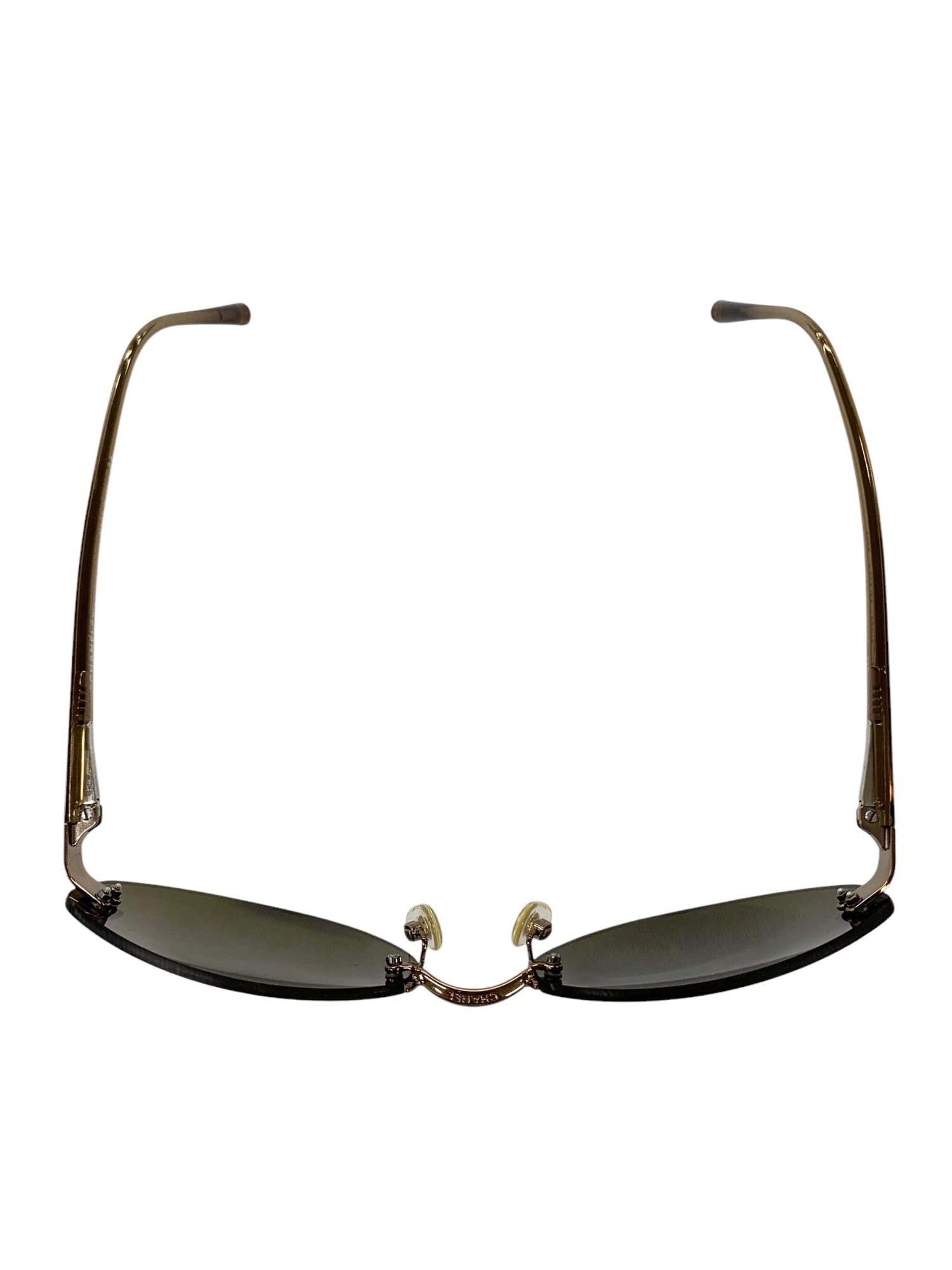 シャネル 4059 サングラス ゴールド リムレス オーバル | 中古ブランド