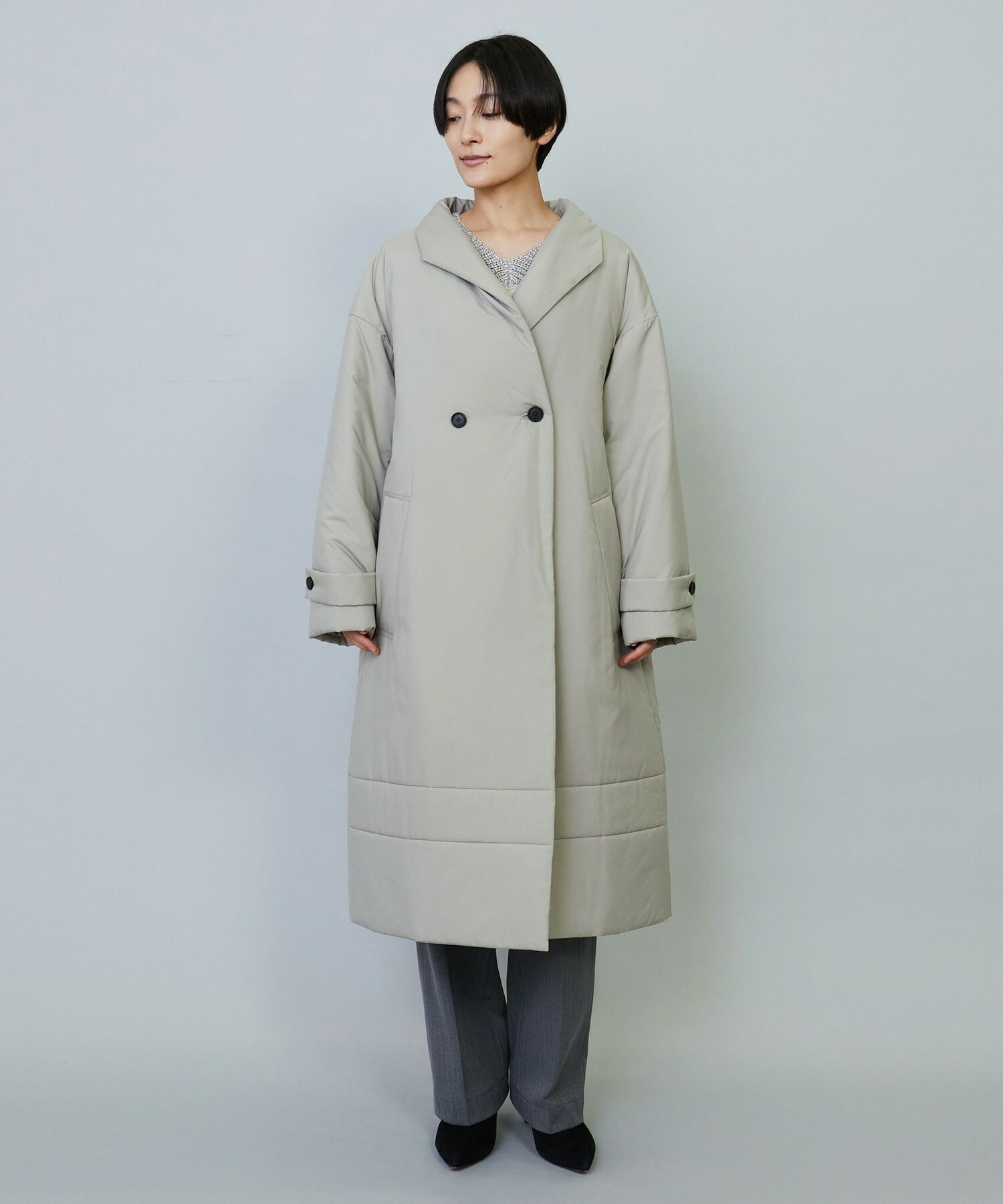 Lサイズ】中綿サーモアパディングロングコート｜BIGI online store