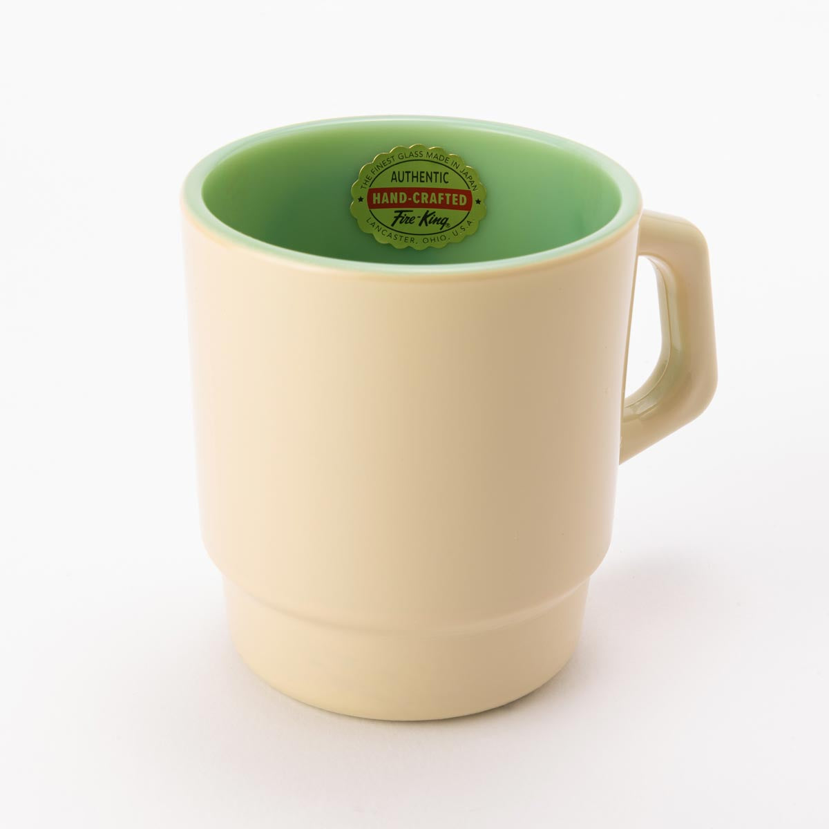 Fire-King スタッキングマグ ジェダイ アイボリースプレー [Eagle