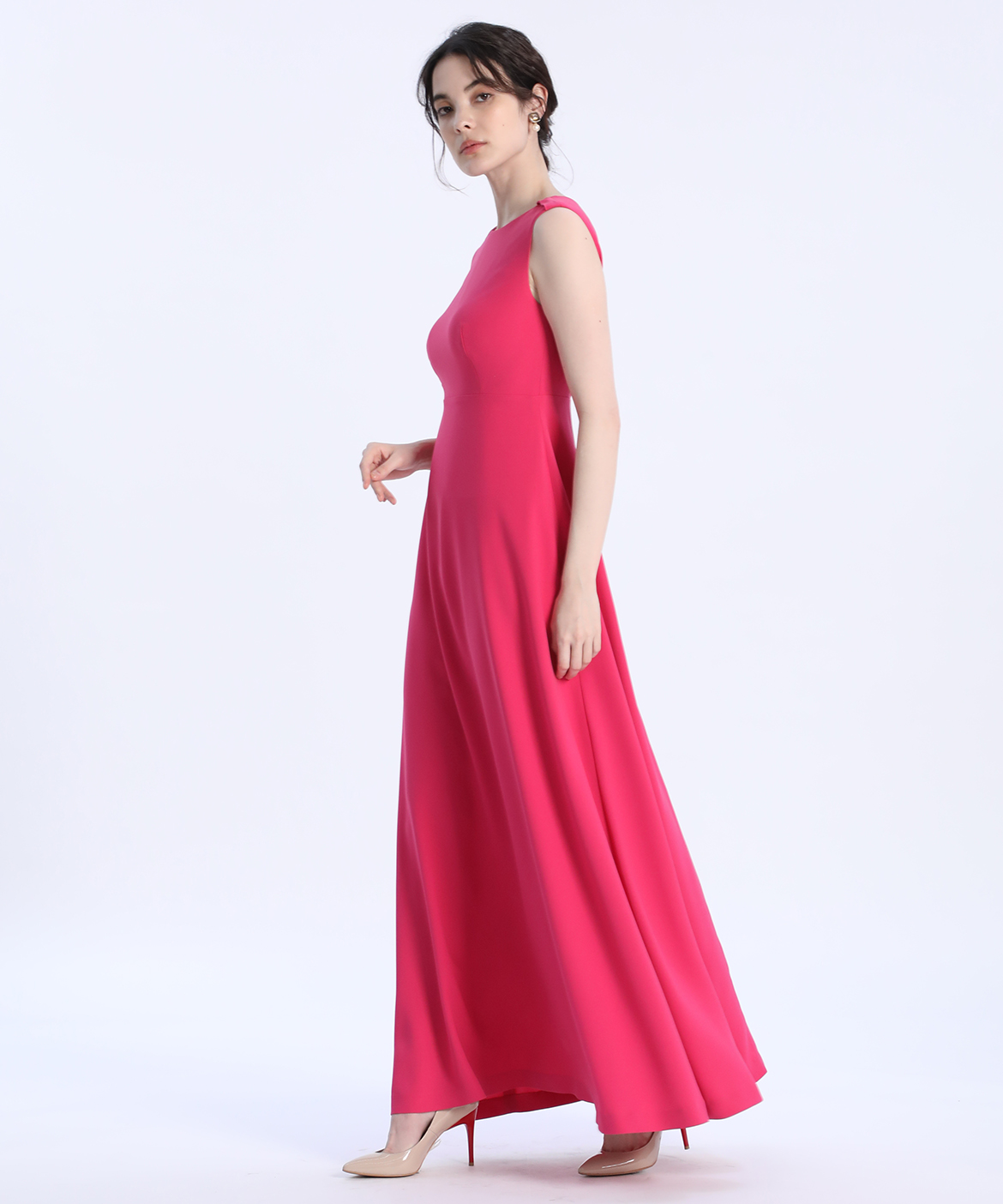 M Maglie le cassetto》ケープ付3WAYロングドレス｜M Maglie le