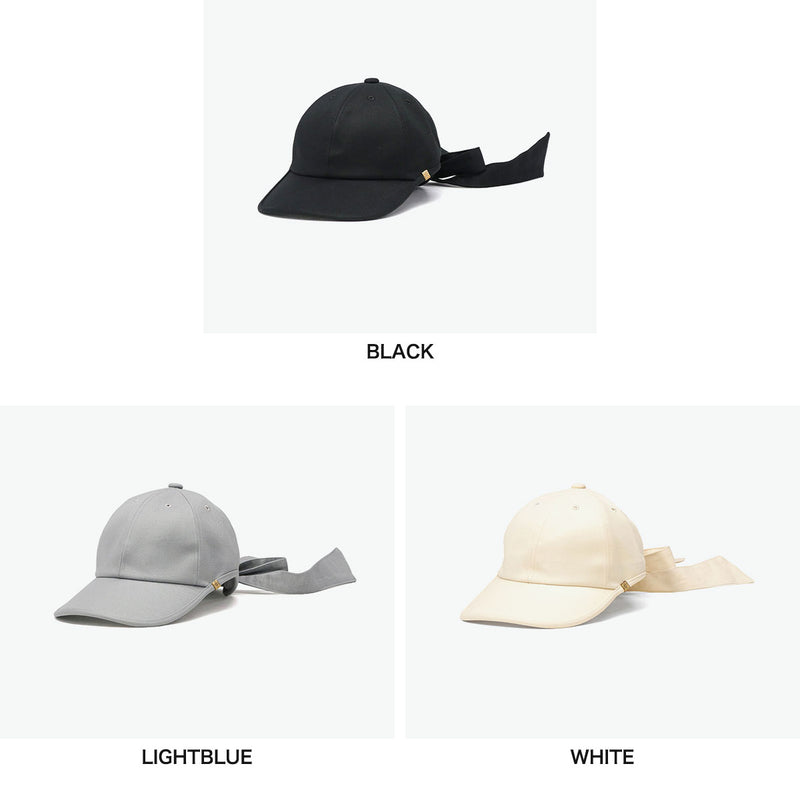 CA4LA キャップ 帽子 レディース 浅め カシラ リボンキャップ 日除け