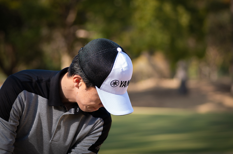 ハーフメッシュキャップ ホワイト×ブラック | ヤマハ ゴルフオンライン