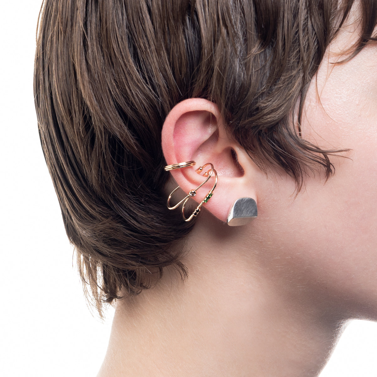 MIRÓ ベゼルダイヤモンド イヤーカフ Mサイズ