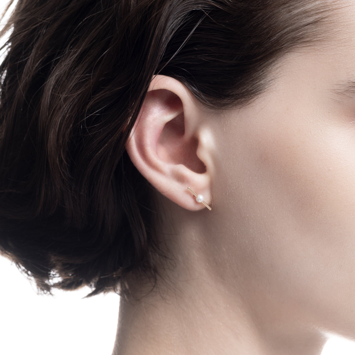 MOSQUITO アコヤパール バー ピアス