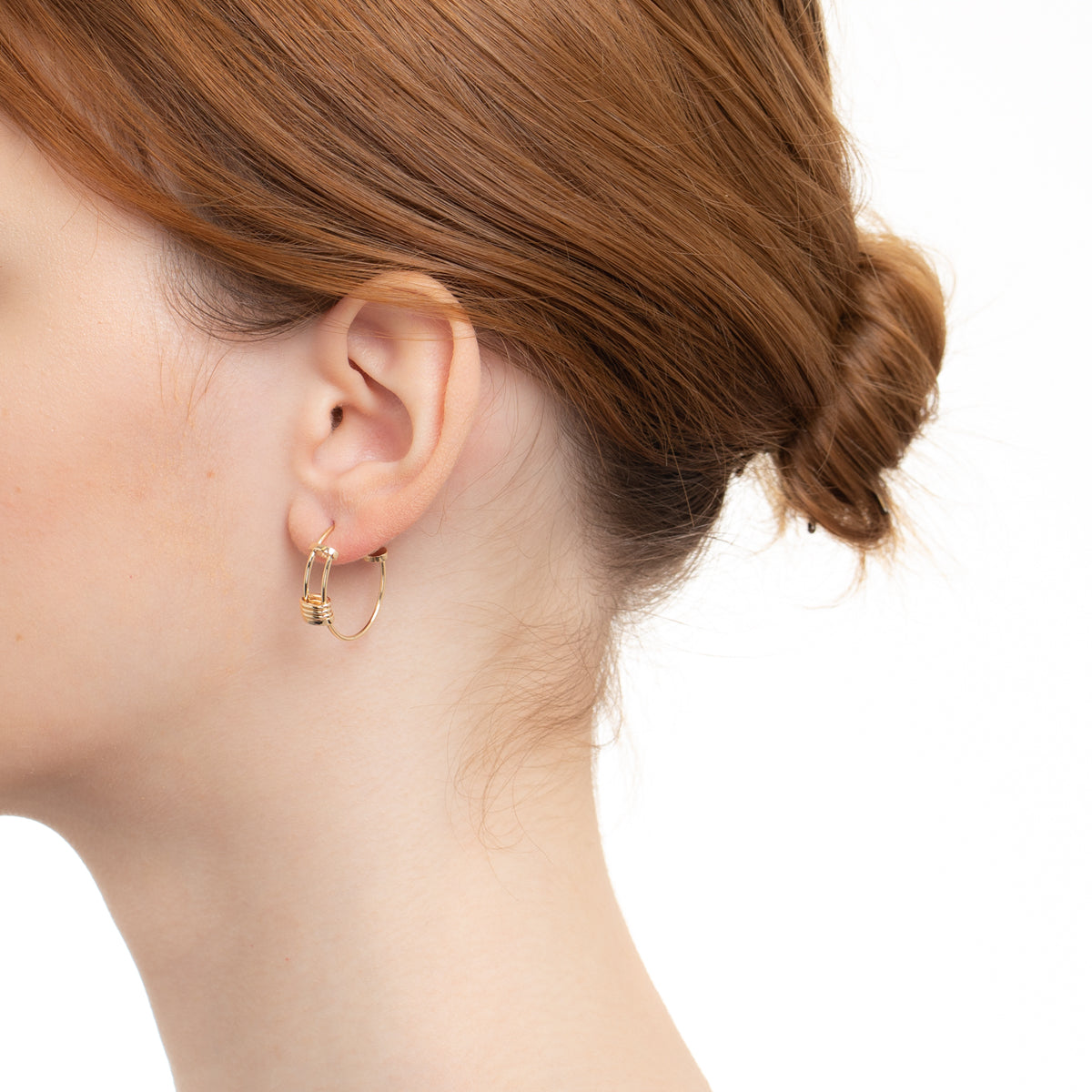 受注予約】CONTORTIONIST フープ ピアス M サイズ