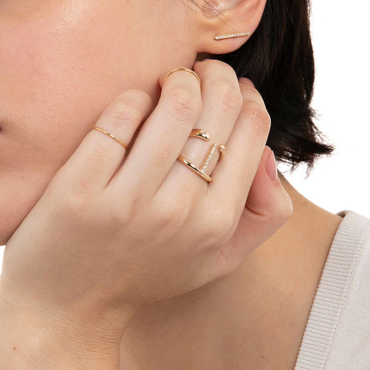 受注予約】GOSSAMER マンタ スパイン リング