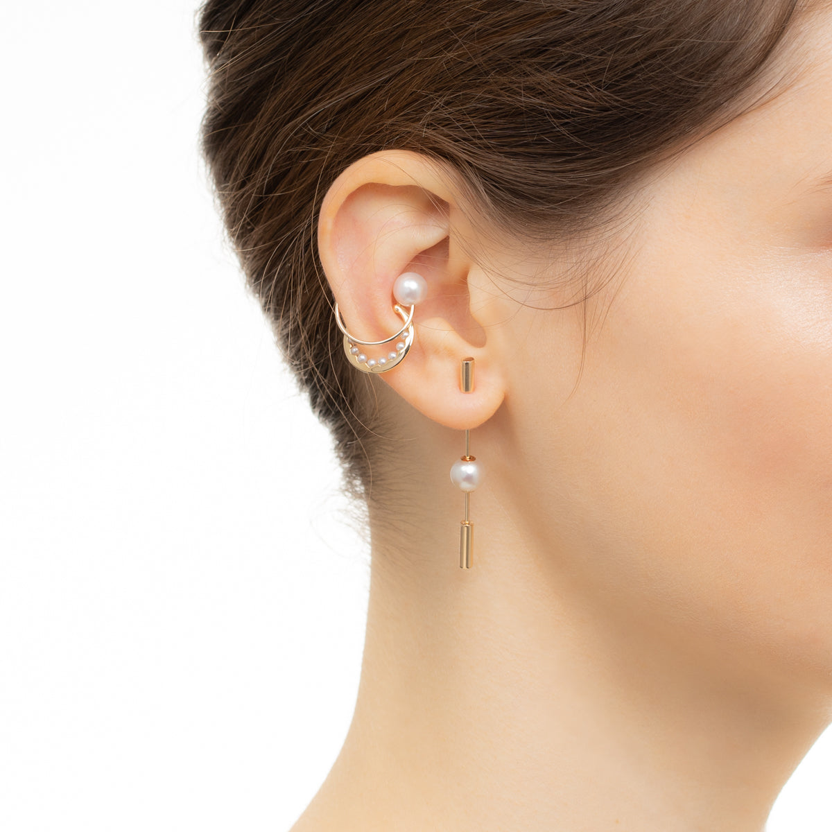 Short SPEAR ピアス / アコヤパール