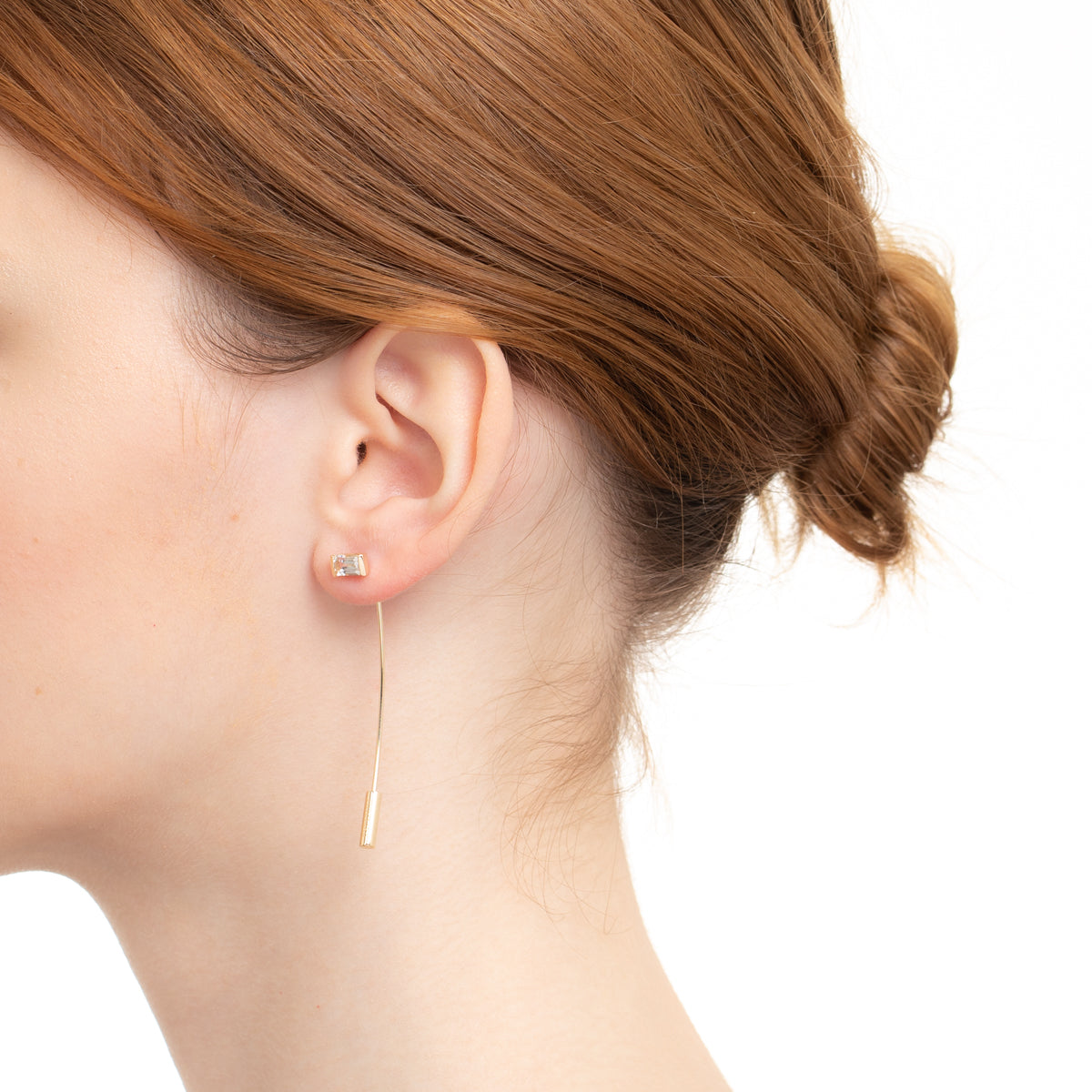 BIRD OF PARADISE ホワイトトパーズ アローピアス