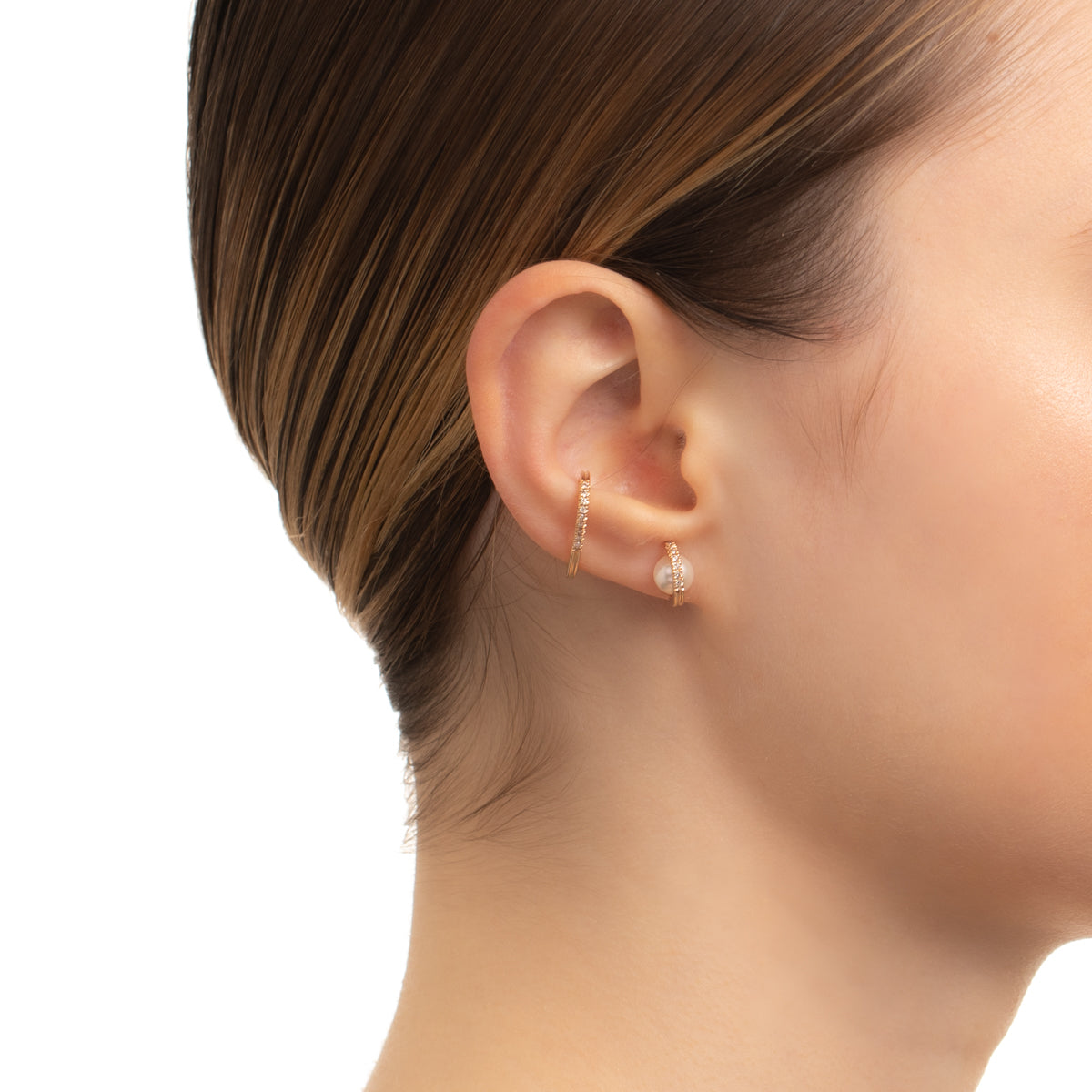 BELUGA アコヤパール ダイヤモンド ピアス S サイズ