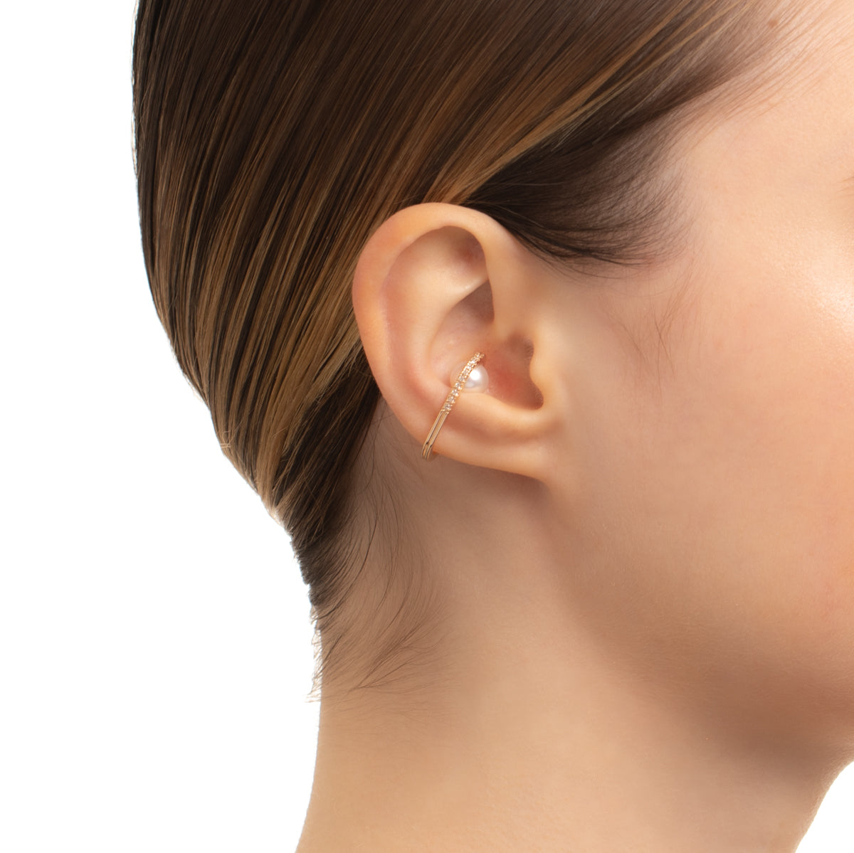 BELUGA アコヤパール ダイヤモンド ピアス M サイズ