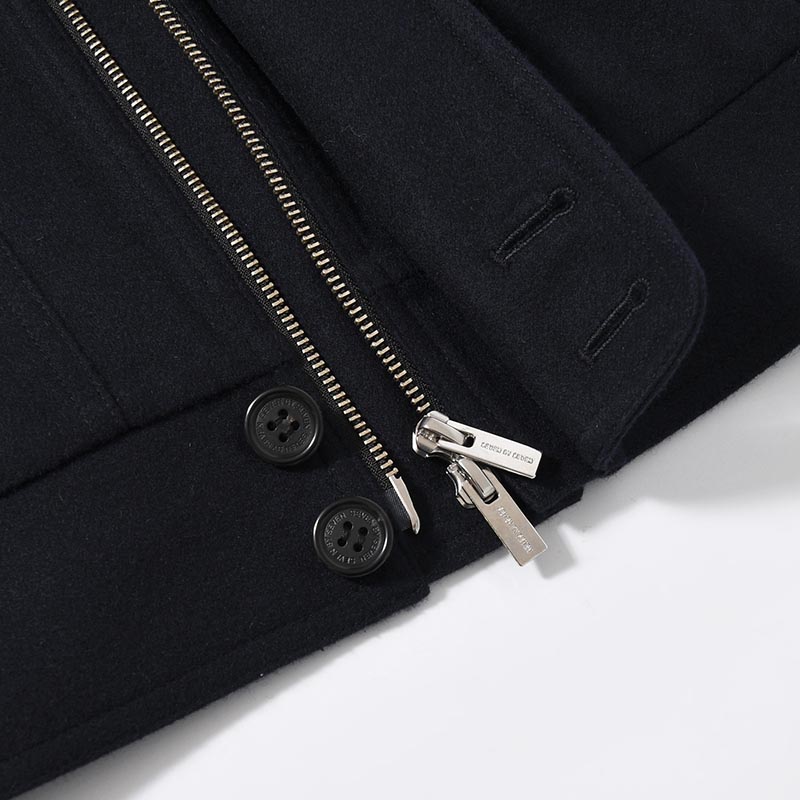 MULTI POCKET BLOUSON Powder Melton -NAVY- | IN ONLINE STORE