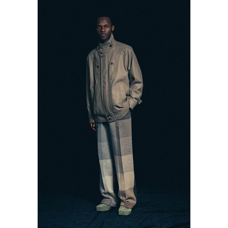 MULTI POCKET BLOUSON Powder Melton -NAVY- | IN ONLINE STORE