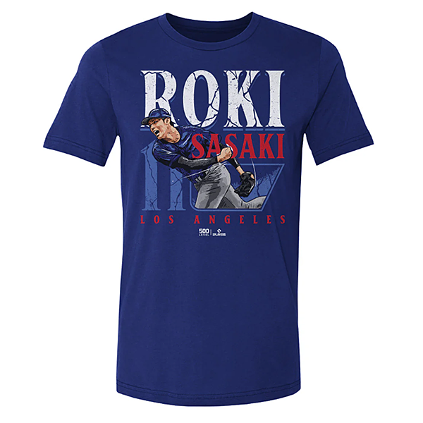 ロサンゼルス・ドジャース 佐々木朗希 Tシャツ Player Name(S nocolor
