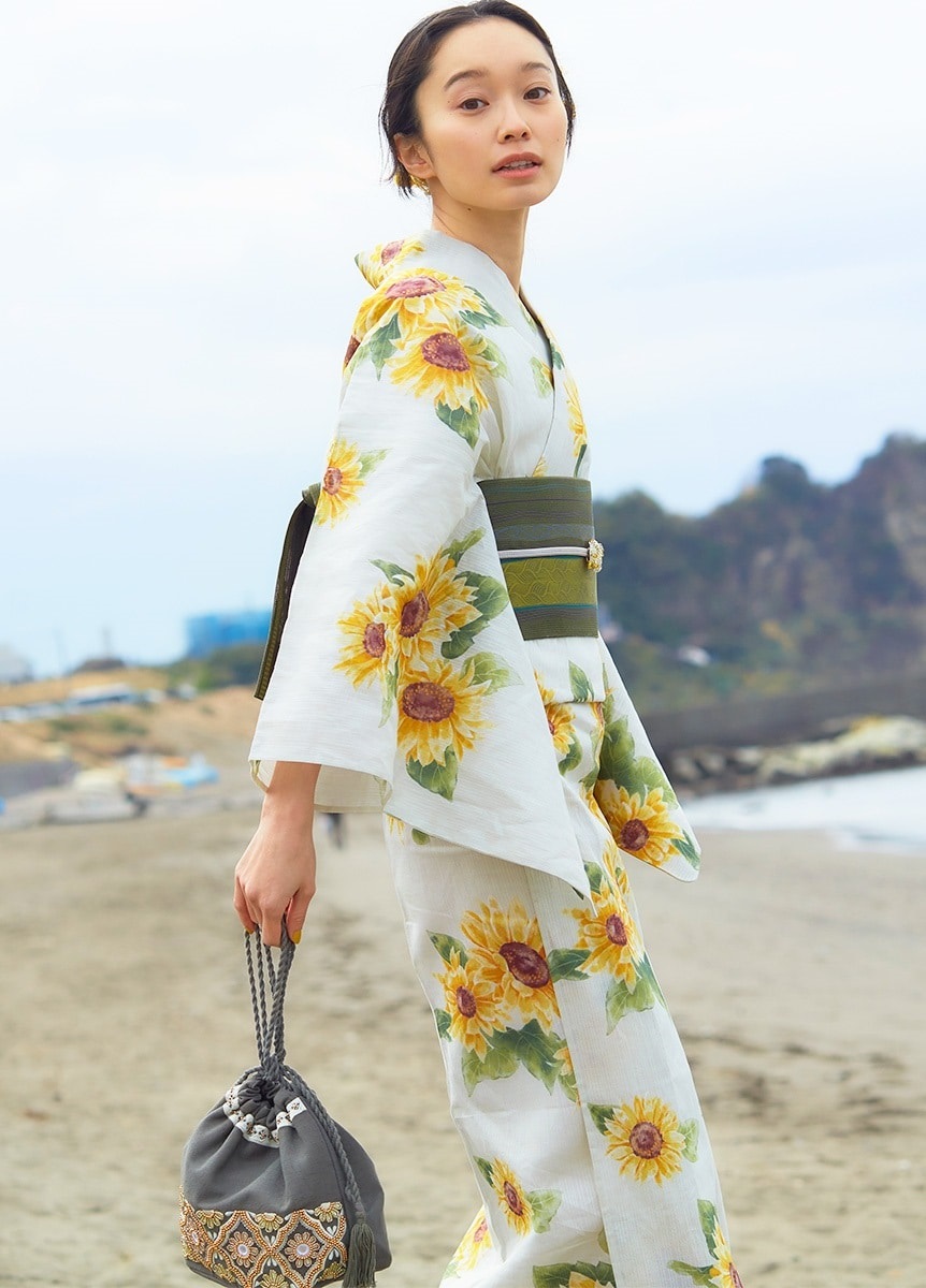 プレタ浴衣 風花 向日葵 | 浴衣 | やまとオンラインストア