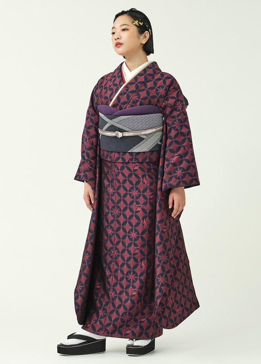 振袖 蝶飛ぶ航海図-赤×紺-（ご予約受注品） | 振袖 | やまとオンライン