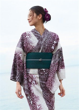 mieeeec✺美品 有松鳴海絞り 向日葵 高級浴衣 着物 A3387 mieeeec✺美