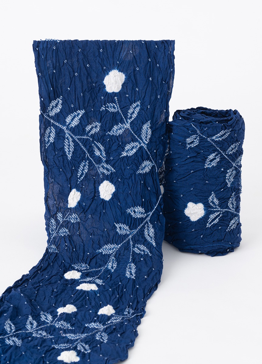 有松鳴海絞りゆかた 日日草 青色（お取り寄せ品） | 浴衣 | やまと