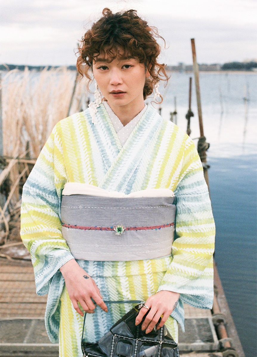 SOLD OUT】麻半幅帯 刺し子 meteor | 帯 | やまとオンラインストア