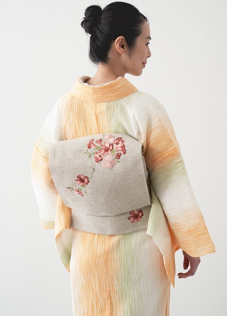 小千谷縮 乱絣 向日葵（お取り寄せ品） | 夏着物 | やまとオンラインストア