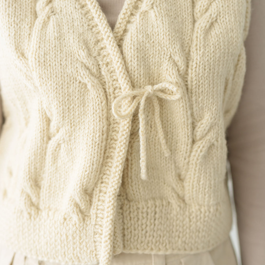 HAU ハンドニットベスト 