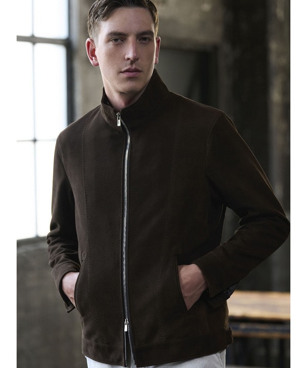 ラムスエードスタンドカラーブルゾン｜メンズファッション通販 MEN'S