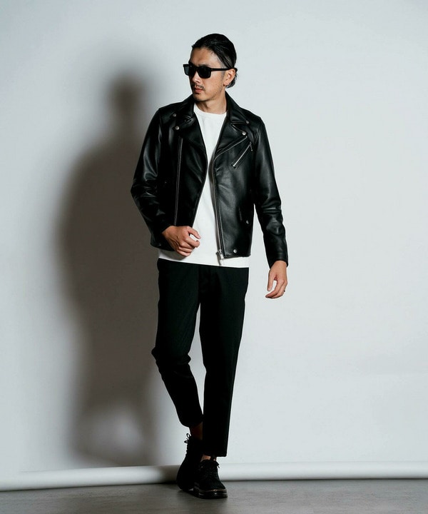 SHEEP LEATHER/シープレザー ダブルライダースジャケット｜メンズ