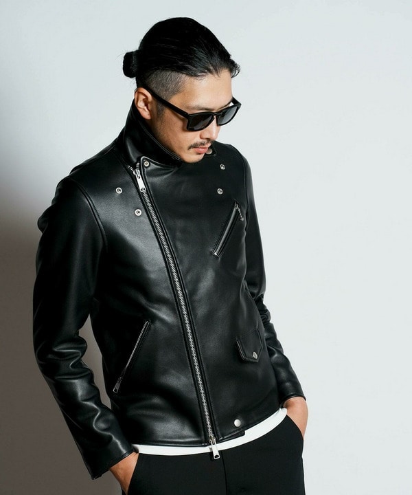 SHEEP LEATHER/シープレザー ダブルライダースジャケット｜メンズ