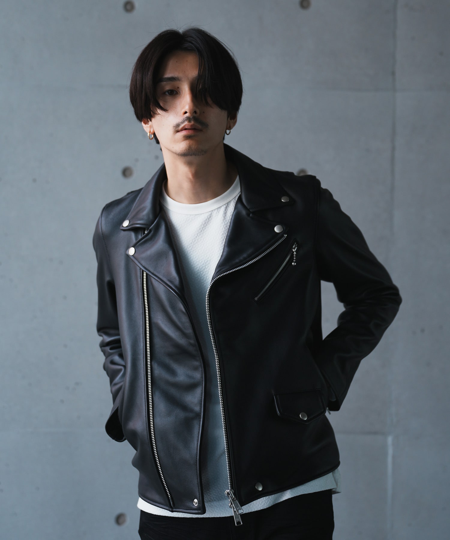 SHEEP LEATHER/シープレザー ダブルライダースジャケット｜メンズ