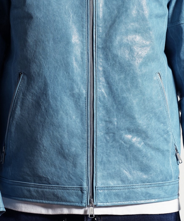 ラム オイルベジタブルシングルライダース｜メンズファッション通販