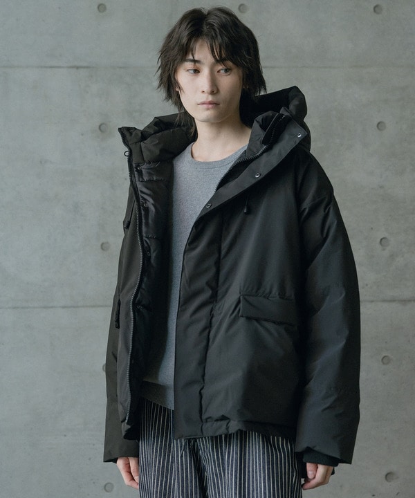 タスランポリエステル中綿フードブルゾン｜メンズファッション通販
