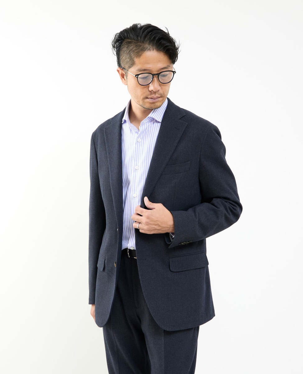 フランスツイルミルドストレッチコンフォートジャケット(セットアップ