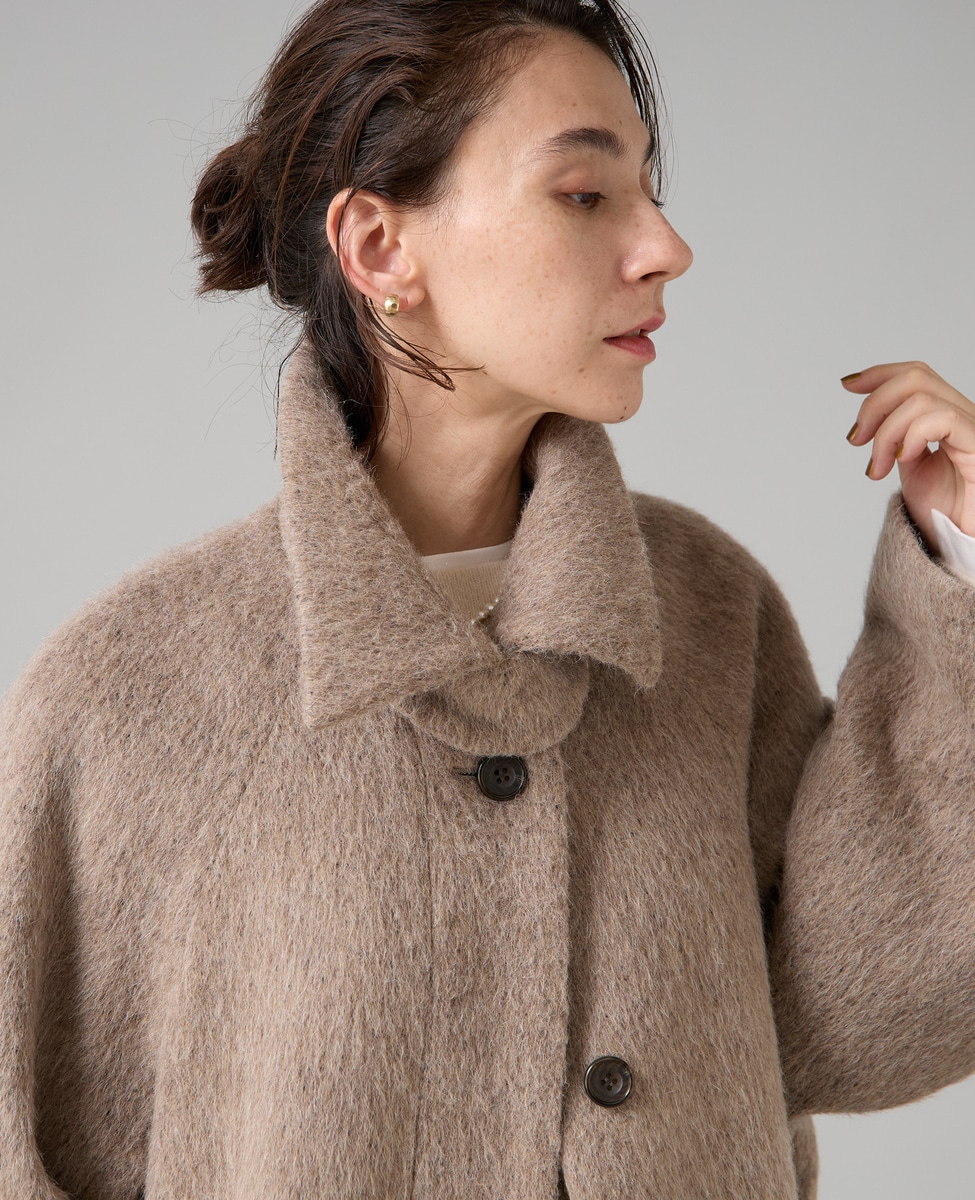シャギーステンカラーコート｜Liesse（リエス）｜商品詳細｜メルローズ