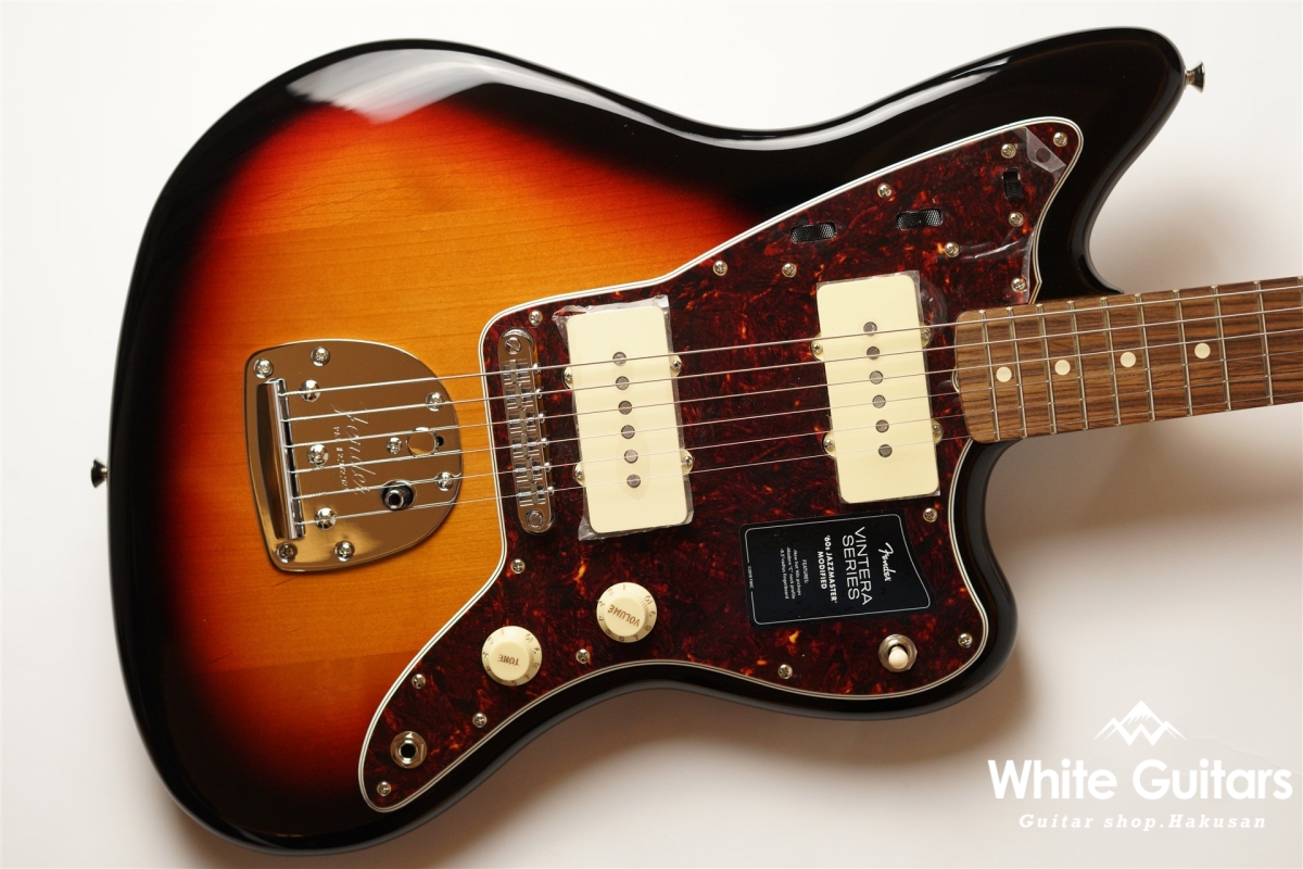 Fender Vintera '60s Jazzmaster Modified - 3-Color Sunburst | White