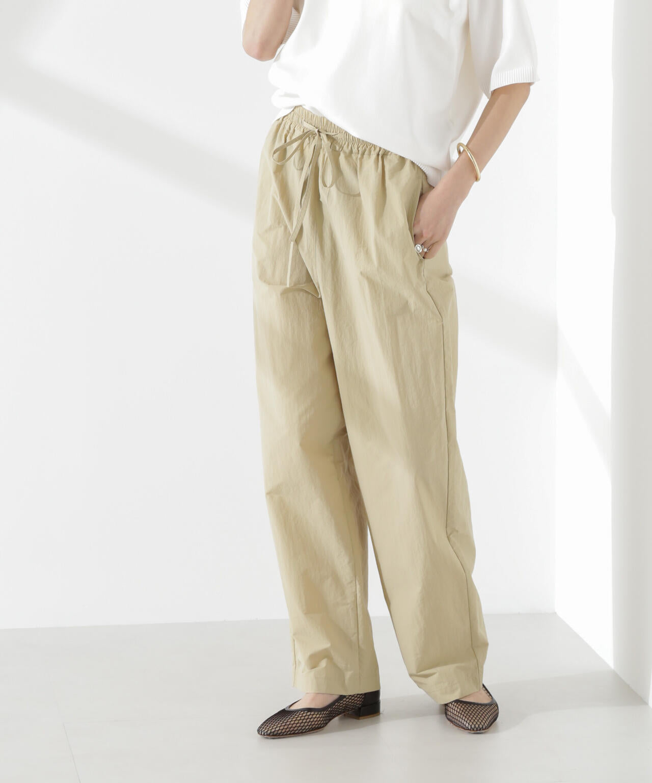 タスラン ワイド イージーパンツ