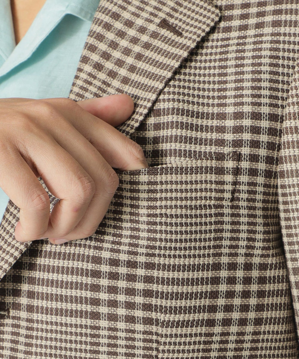 カラミ織りグレナカートチェックジャケット(ジャケット)｜Paul Stuart