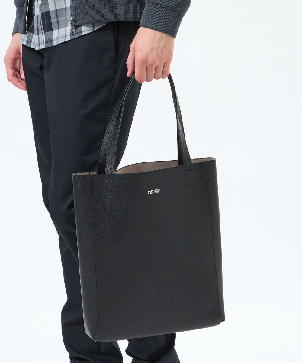 シンセティックシュリンクレザー バーチカルトート(バッグ・ポーチ