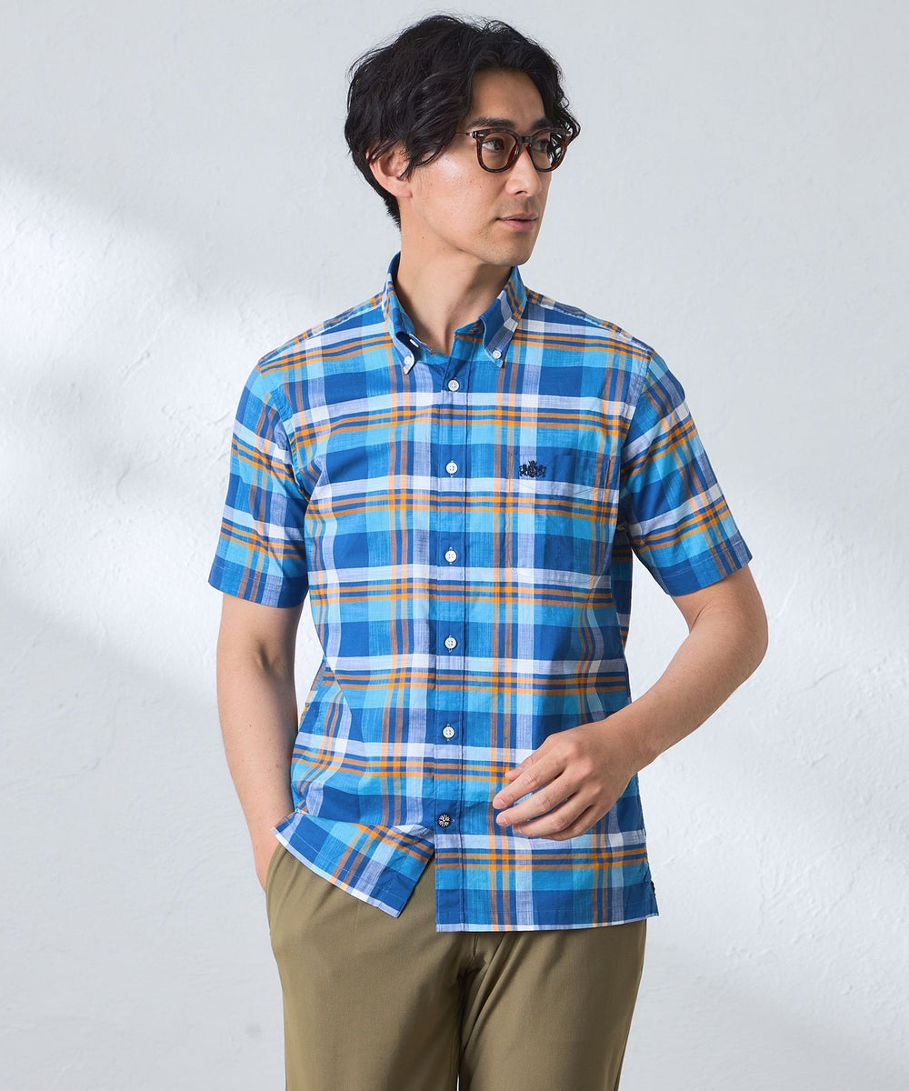 コットンマドラスチェックシャツ(トップス)｜BAKER STREET(ベイカー