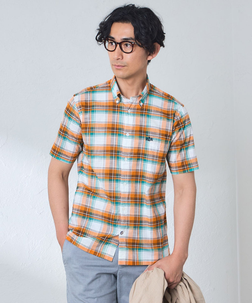 コットンマドラスチェックシャツ(トップス)｜BAKER STREET(ベイカー