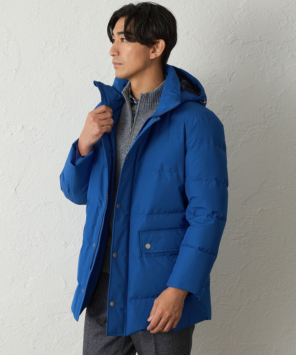 はっ水】3レイヤーポリエステルロングダウンコート(2L・3Lあり)(コート