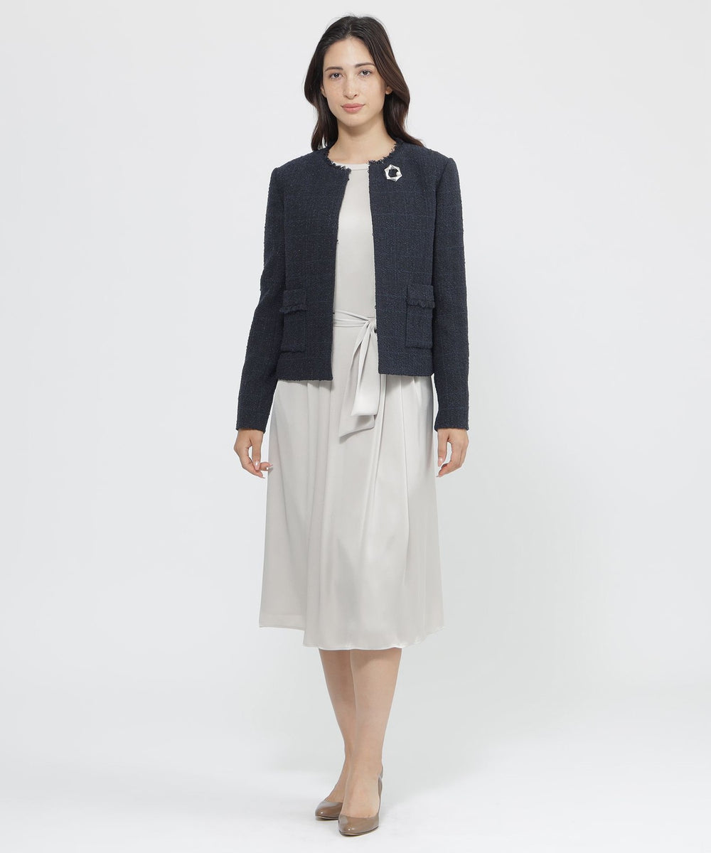 Nikkei magazine掲載】格子ラメツイード ジャケット(ジャケット)｜Paul