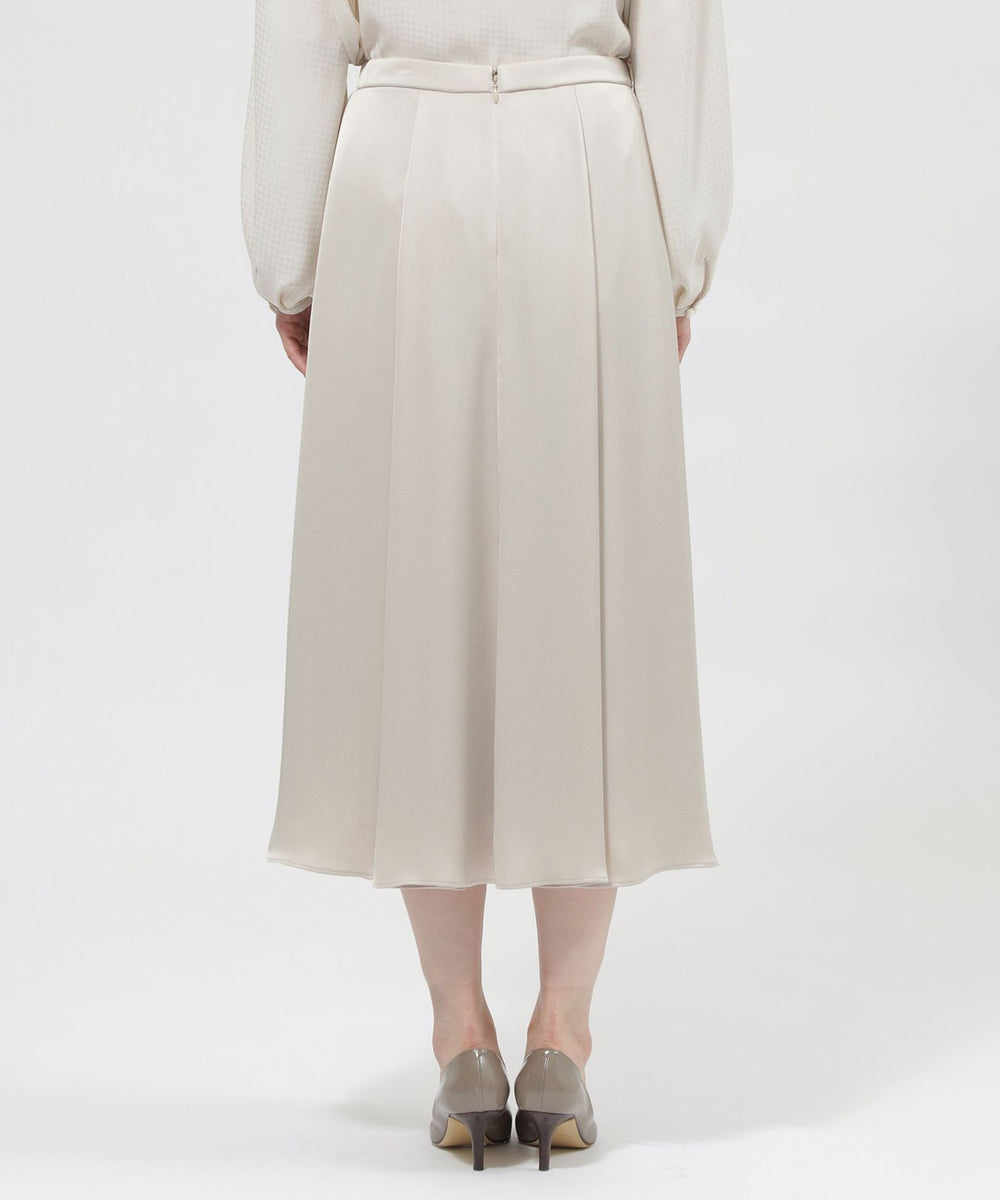 ウォッシャブル】バックジョーゼットサテン スカート(スカート)｜Paul
